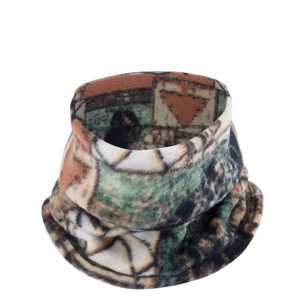 Camo Neck Gaiter Face Mask Windproof Adjustable Bandana Scarf For Cold Weather